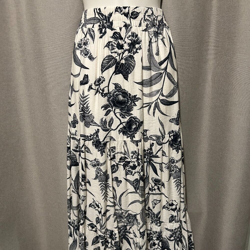 SPRING CLEAR OUT- C by One - Boho Inspired Three Tiered Maxi Skirt or Dress - 1X